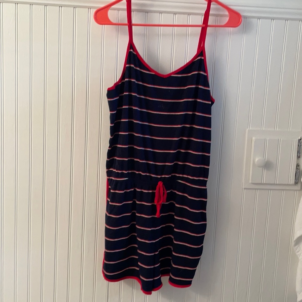 Mossimo Supply Co. navy, red, and white romper.
